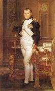 Jacques-Louis David Napoleon in his Study oil on canvas